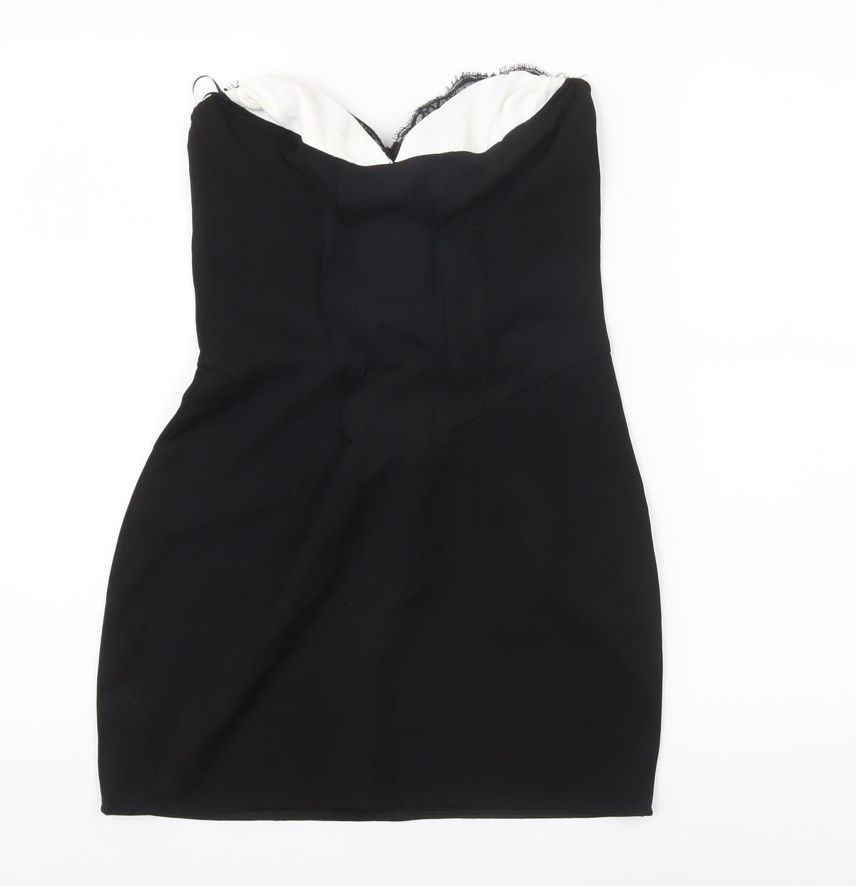EGO Women’s Black Size 10 Strapless Bodycon Mini Dress