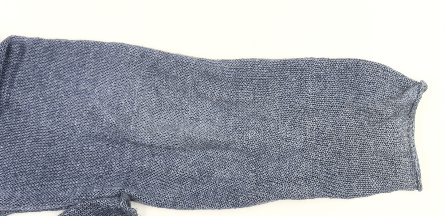 Esprit Women’s Blue Linen Open Cardigan Size L Long Sleeve Knit