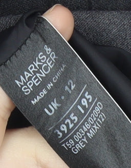 Marks & Spencer Women's Grey Green Colourblock Sheath Dress UK 12