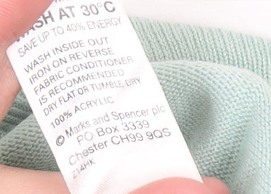 Marks & Spencer Women’s Green Size 10 Mock Neck Pullover Jumper
