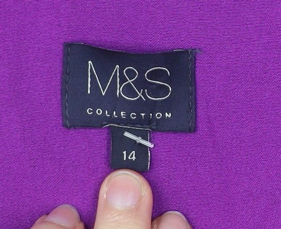 Marks & Spencer Women’s Purple Blazer Jacket Size 14 Workwear