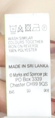 Marks & Spencer Women’s Beige Paisley Wrap Blouse UK 16