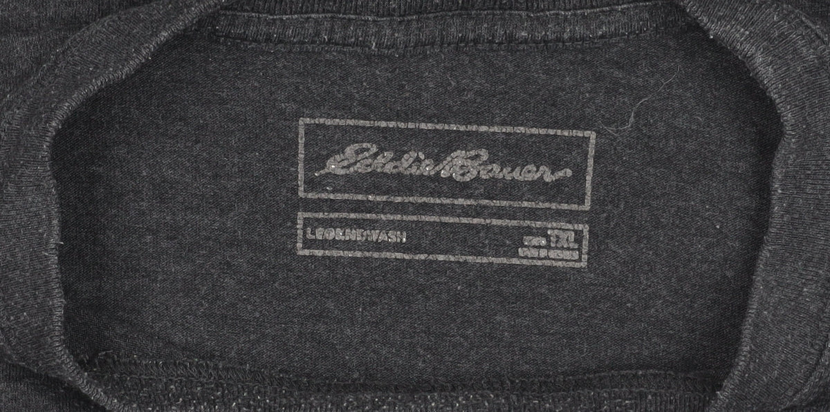 Eddie Bauer Men’s Black XL Short Sleeve Crew Neck Cotton Blend T-Shirt