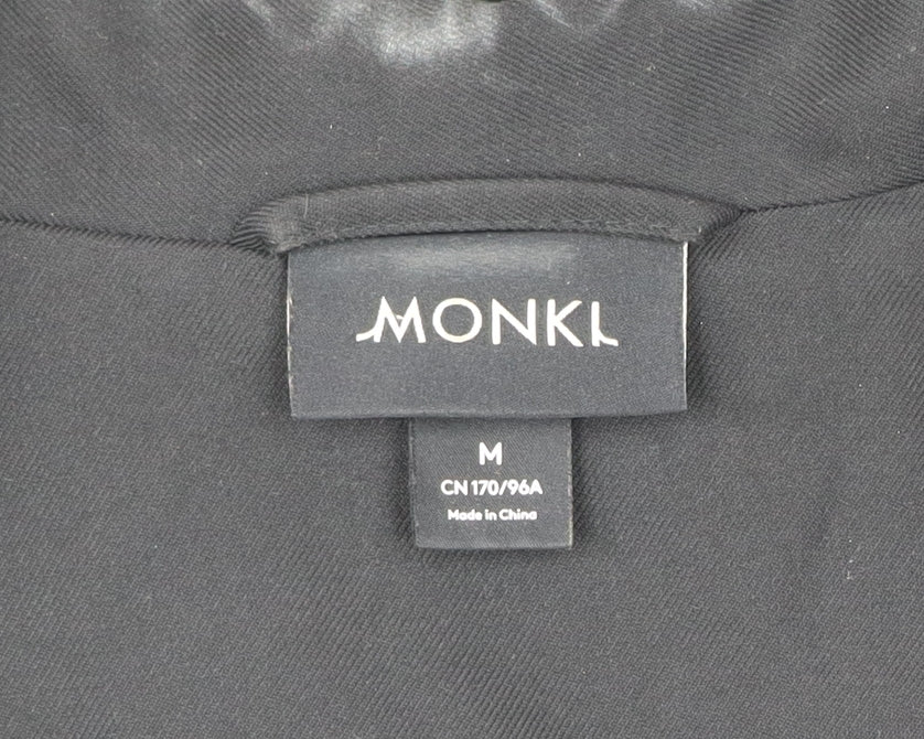 Monki Unisex Black Blazer Medium Chest Notch Lapel Jacket