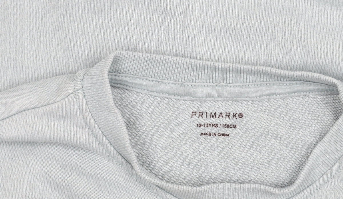 Primark Girls Blue Los Angeles Pullover Sweatshirt 12-13Y Crew Neck