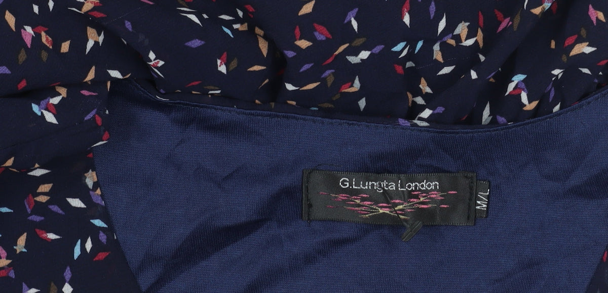 G. Lungta London Women's Multicoloured Fit & Flare Dress M/L