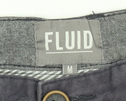 Fluid Men’s Purple Chino Shorts Size M 32in Cotton Summer Casual