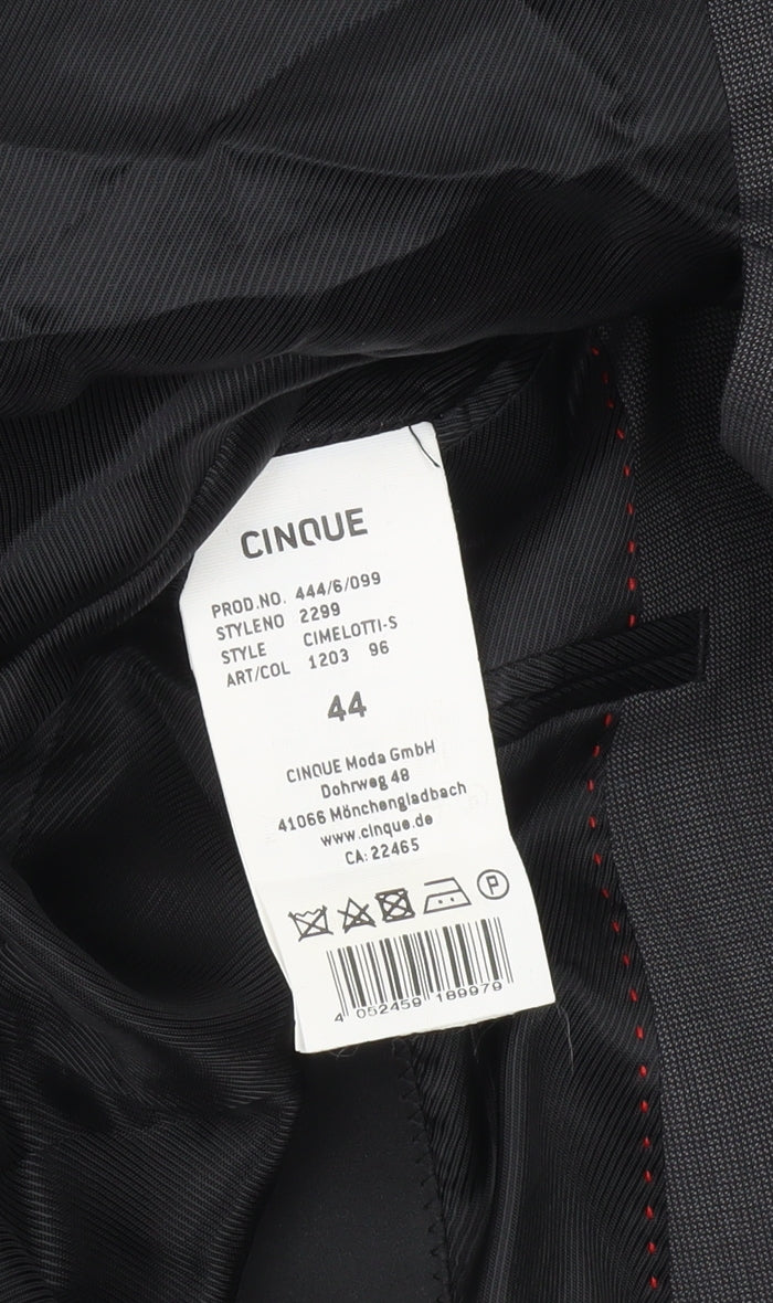 Cinque Men's Grey Wool Blend Blazer Jacket Size 44 Classic Fit