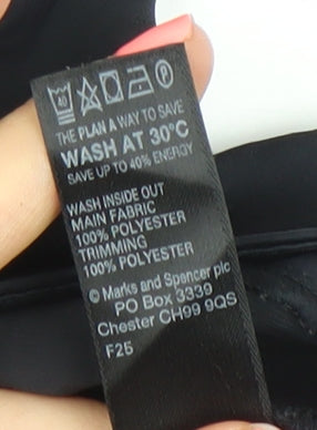 Marks & Spencer Womens Black Size 10 Shift Dress Short Sleeve