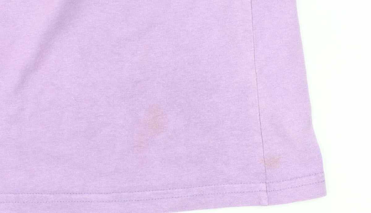 Gap Women’s Purple Cotton T-Shirt L Crew Neck Short Sleeve Casual