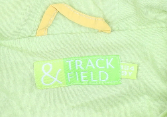 Additional view of Track & Field boys’ yellow windbreaker jacket hooded 9 years