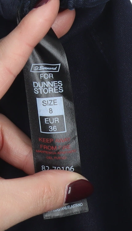 Dunnes Womens Blue Skinny Jeans Size 8 Slim Fit Denim