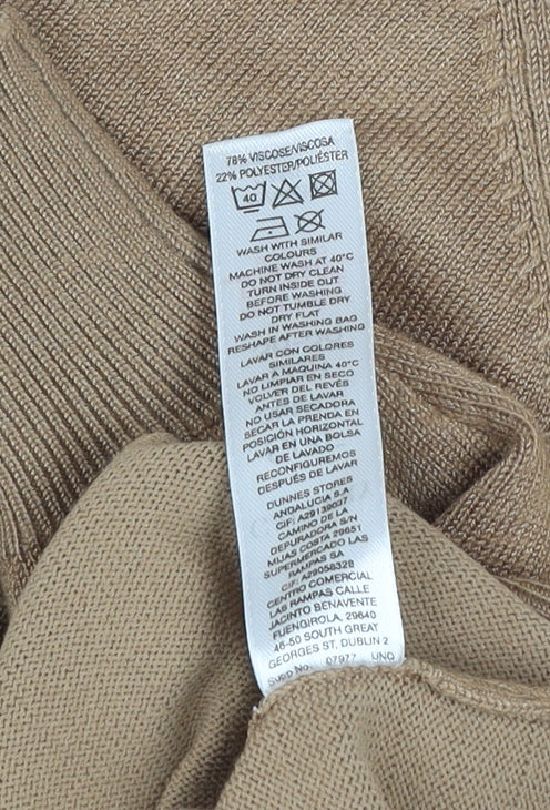 Additional view of Gallery Women’s Brown V-Neck jumper, size S