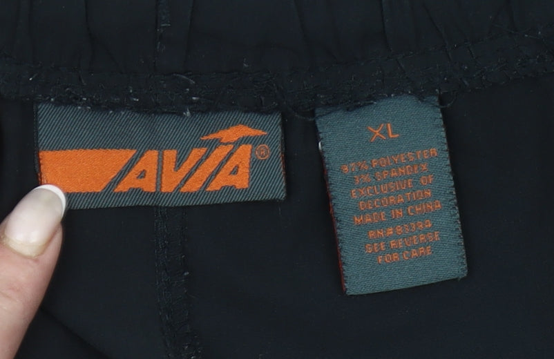 Avia Men’s Black XL Athletic Gym Training Shorts