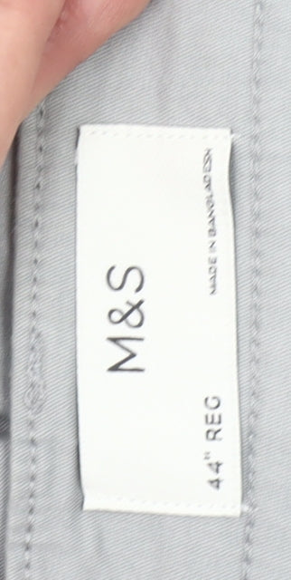 Marks & Spencer Men’s Grey 44 Chino Shorts Cotton Stretch