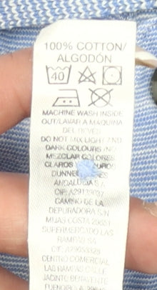 Dunnes Stores Men’s Blue 2XL Regular Fit Cotton Polo Shirt