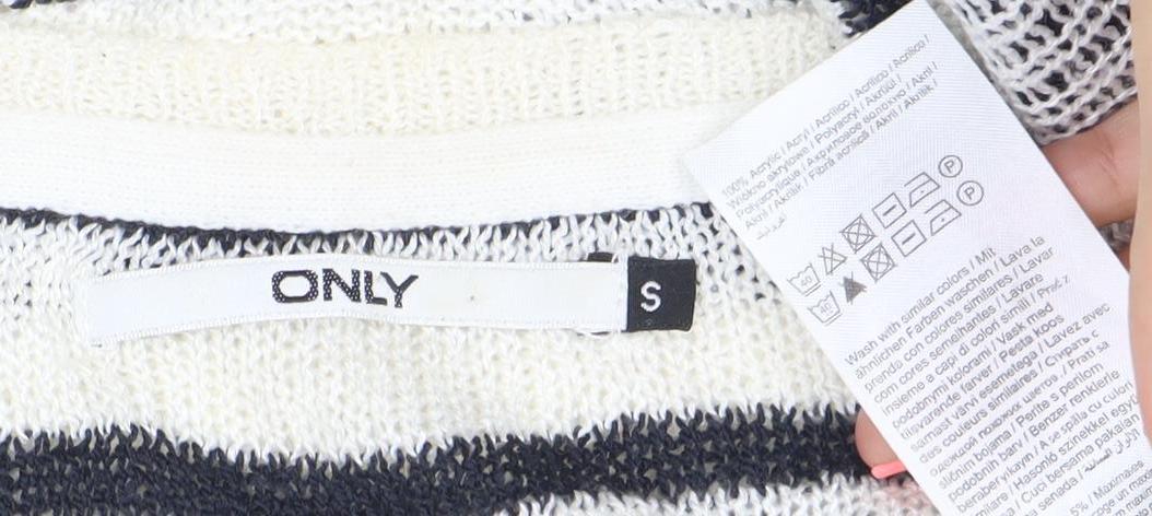 Noa Noa Women Ivory Cotton Long Sleeve Cardigan S