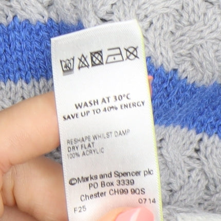 Marks & Spencer Women’s Multicoloured Striped Jumper UK 14