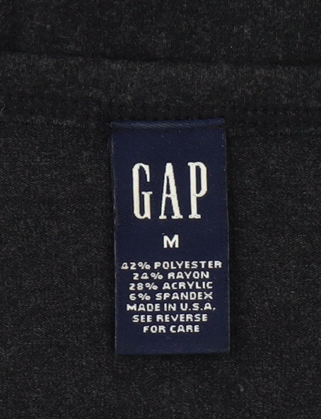 Gap Women’s Black Sheath Knee Length Dress Size M 3/4 Sleeve