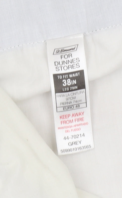 Dunnes Men's Grey Dress Pants 38in Waist 29in Leg Regular Fit