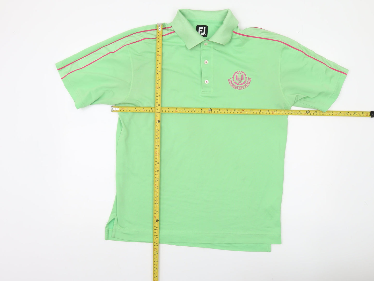FootJoy Men's Green Short Sleeve Golf Polo Shirt Size M