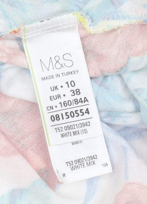 Marks and Spencer Women’s Multicoloured Floral Skater Dress Size 10