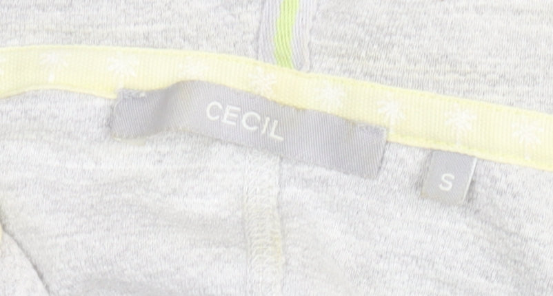 Additional view of Cecil women’s grey hooded full zip lightweight jacket, size S