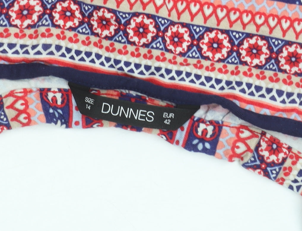 Dunnes Women’s Multicoloured Geometric Camisole Tank Top Size 14