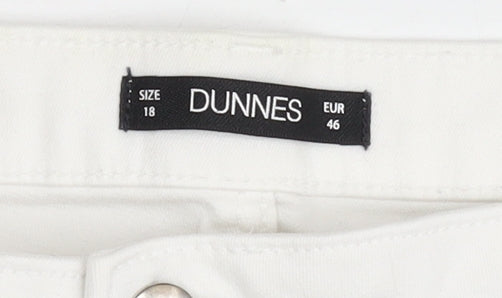 Dunnes Men’s White Chino Shorts Size 46 Regular Fit Cotton