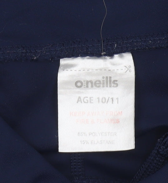 O’Neills Girls Blue Athletic Leggings Age 10-11 Years Reflective Sportswear