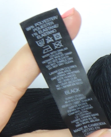 Dunnes Women’s Black XS A-Line Jersey Sleeveless Dress