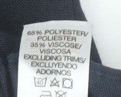 Dunnes Boys Blue School Uniform Trousers 7-8 Years Adjustable Waist