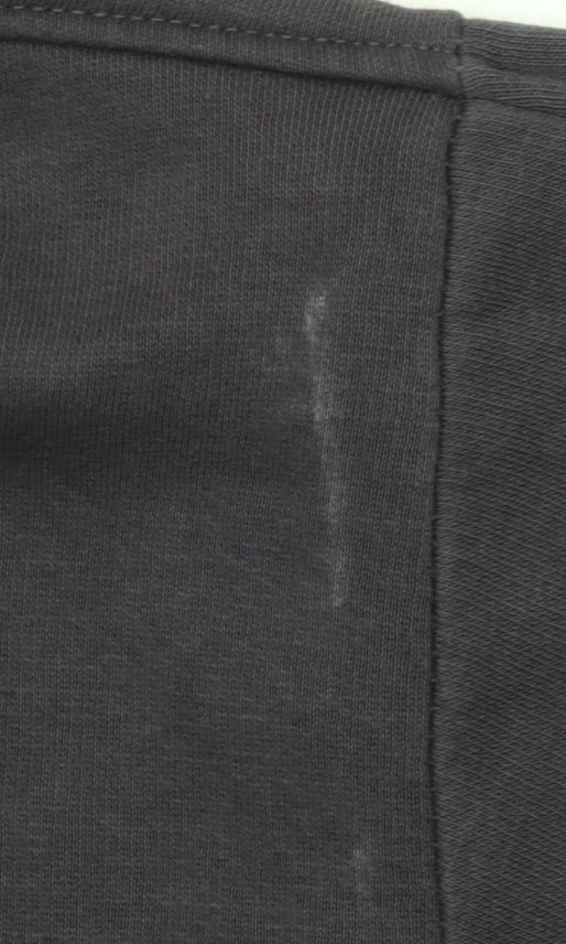 Mango Women's Black Cotton Blend Pullover Sweatshirt Size S