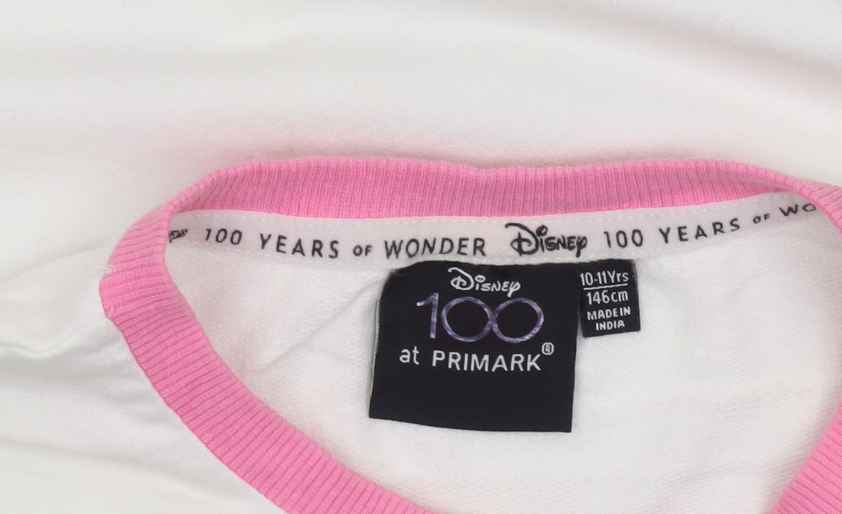 Additional view of Disney at Primark girls’ multicoloured mickey mouse cropped t-shirt 10-11 years