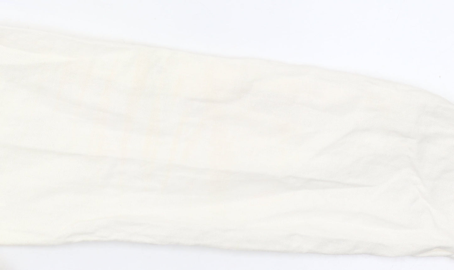 Only Women's Ivory Linen Blend Button-Up Shirt Size S