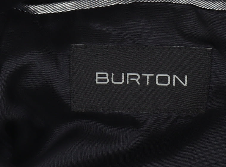 Burton Men's Black 42R Wool Blend Classic 3-Button Blazer