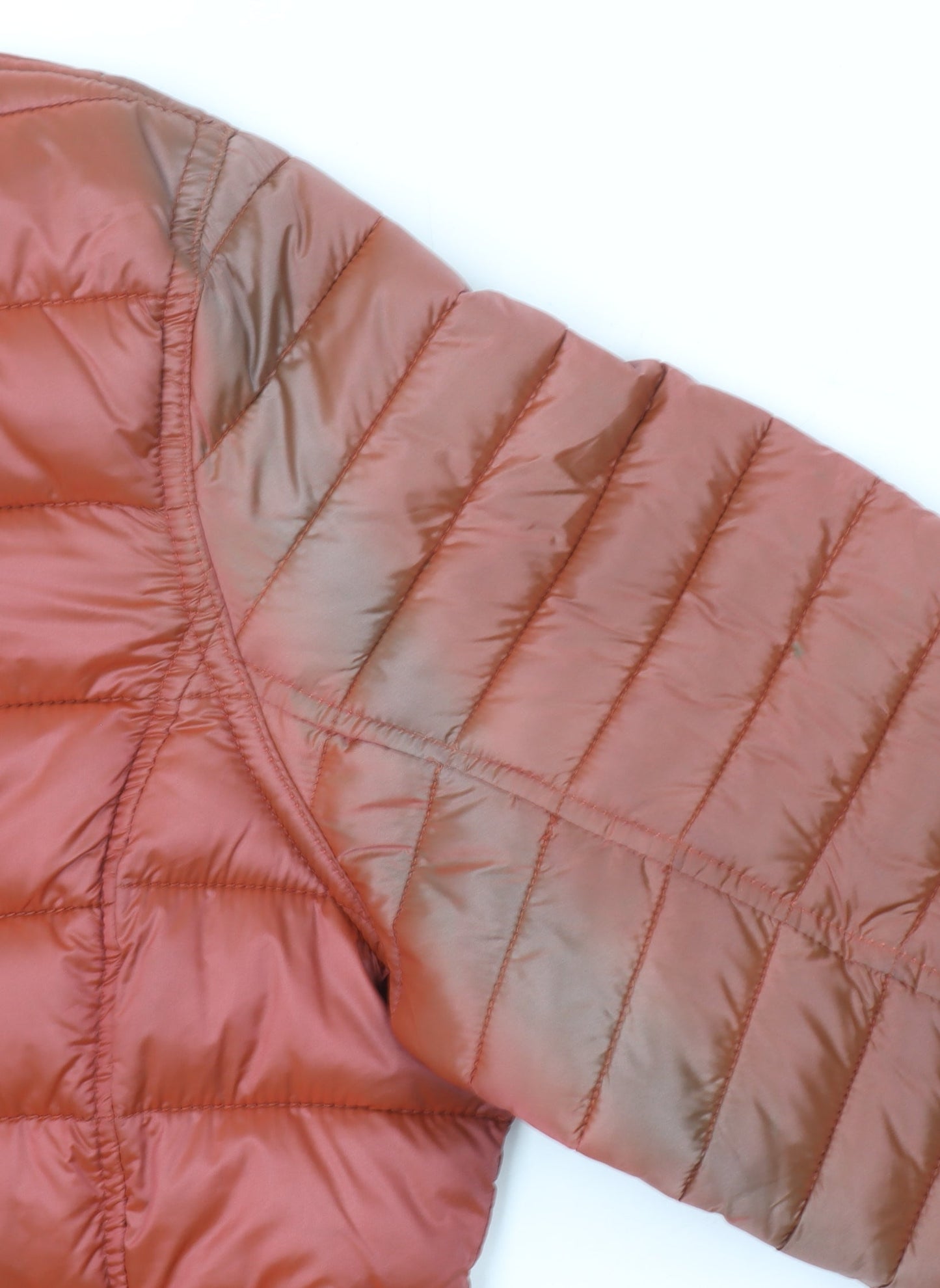 Barbour Women’s Brown Size 12 Puffer Jacket Quilted Full Zip
