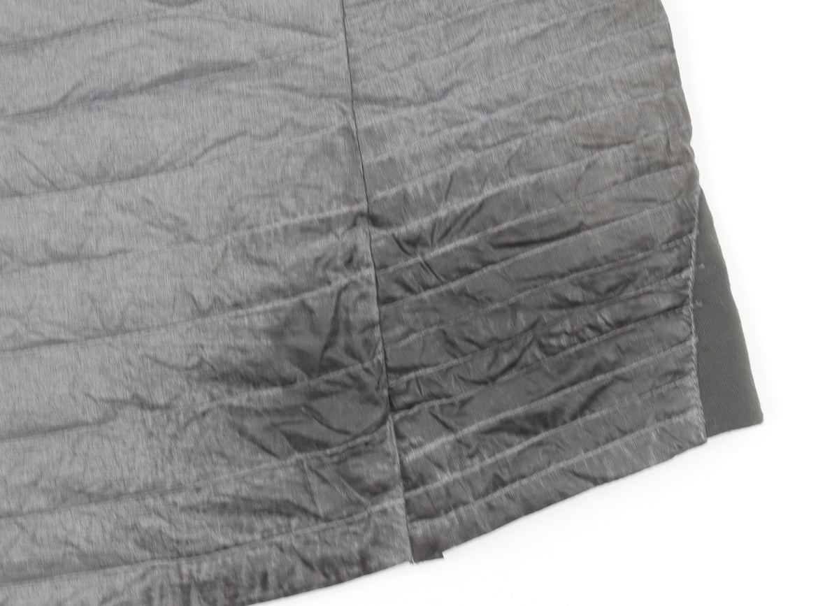 Eddie Bauer Women's Grey Lightweight Hooded Puffer Jacket Size L