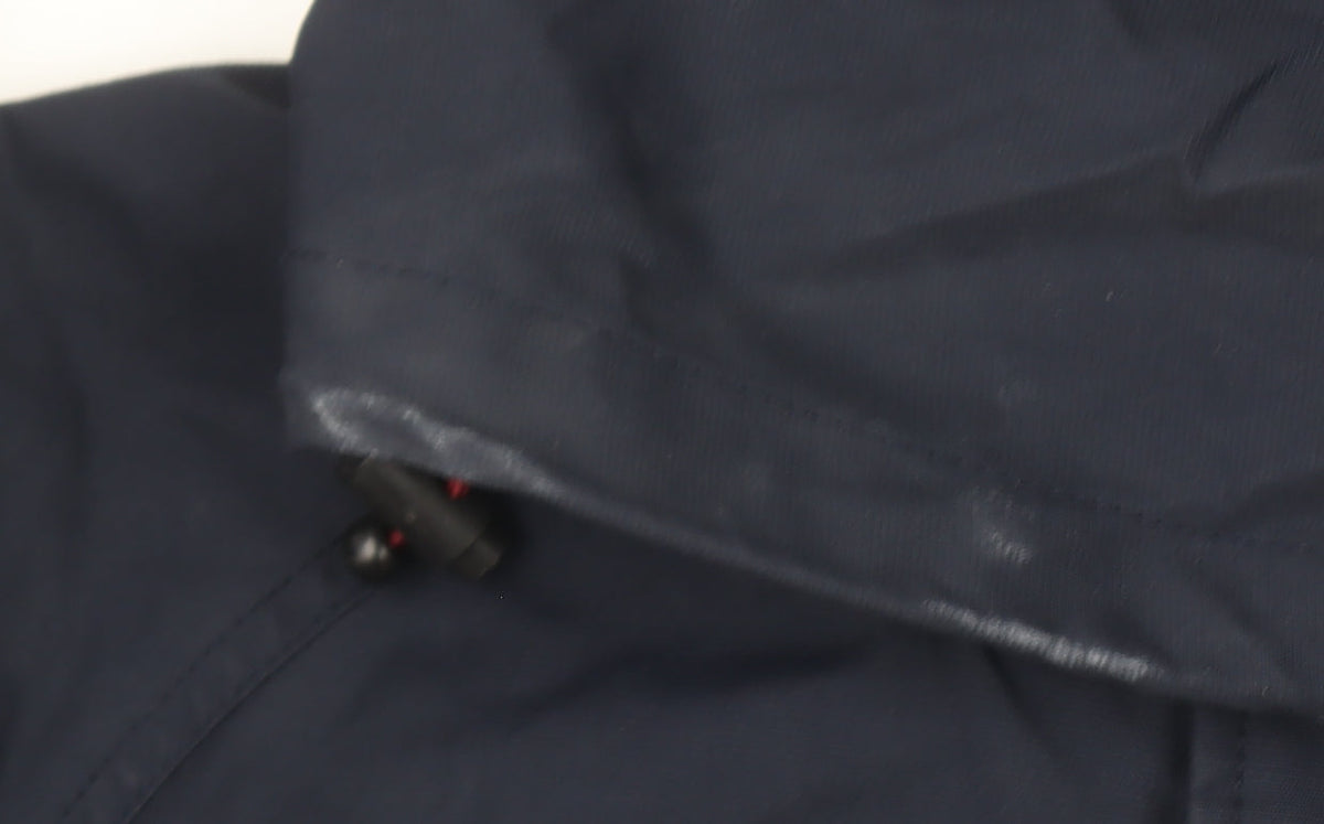 Fat Face Men's Blue Hooded Lightweight Windbreaker Jacket Medium