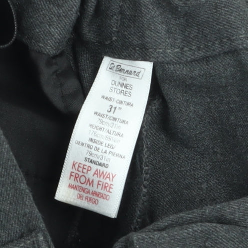 St Bernard Men's Grey Chino Trousers 31in Waist Regular Fit