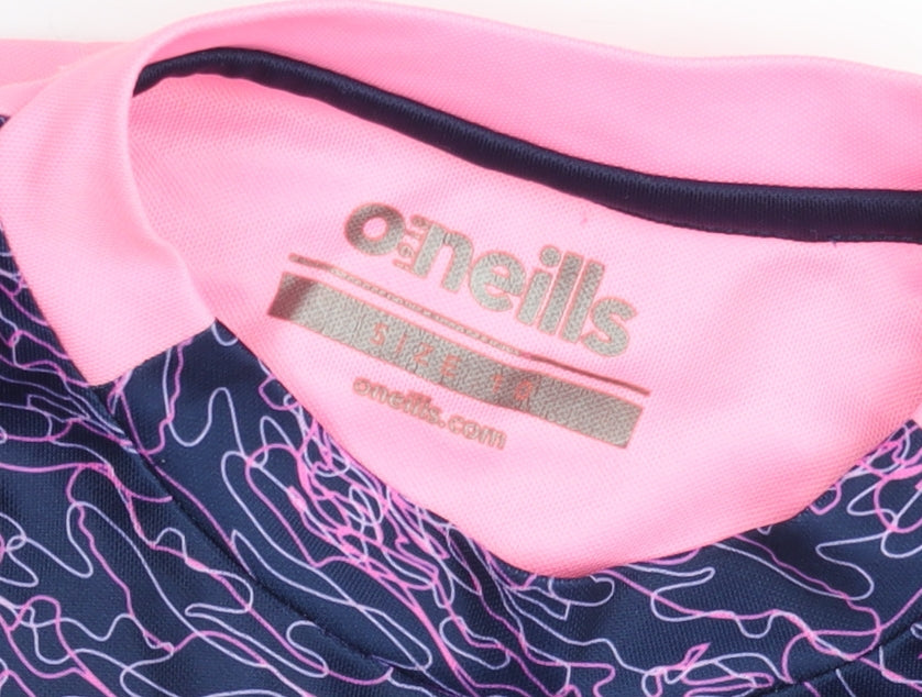 O'Neills Womens Pink Sports T-Shirt Size L Short Sleeve Athletic Fit