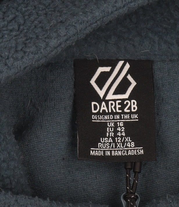 Dare 2b Women Blue Size 16 Fleece 1/4 Zip Pullover Sweatshirt