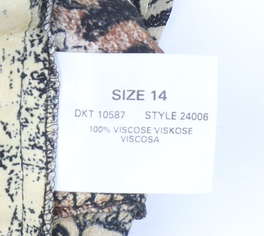 Windsmoor Women’s Multicoloured Floral Midi A-Line Skirt Size 14