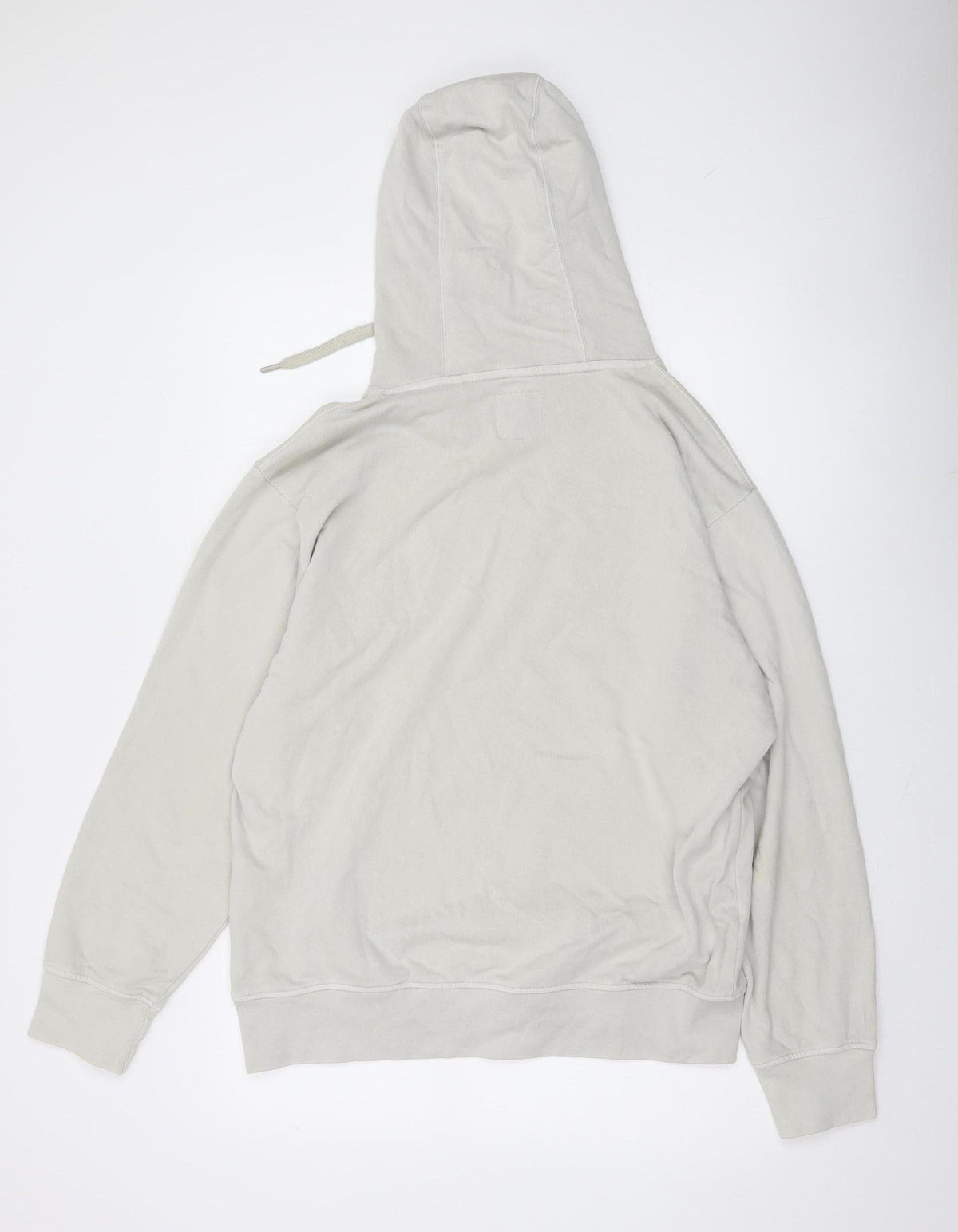 Macson Men’s Beige Pullover Hoodie XL Cotton Logo Sweatshirt
