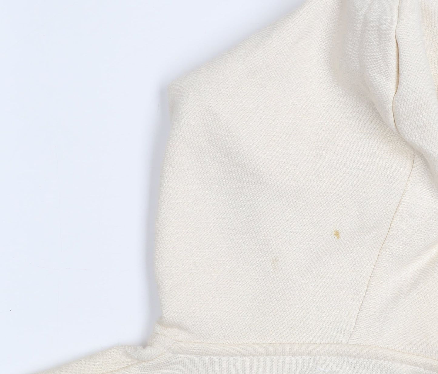 PRETTYLITTLETHING Women's Beige Full Zip Hoodie Size S Cotton Blend