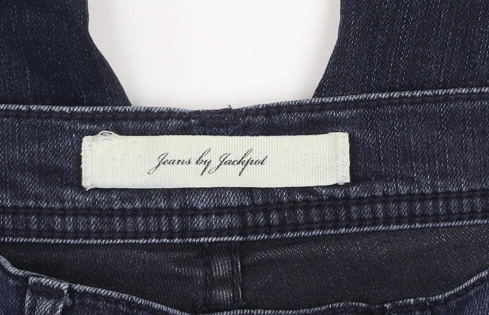 Jeans by Jackpot Womens Blue Straight Slim Fit Denim Jeans 27x32