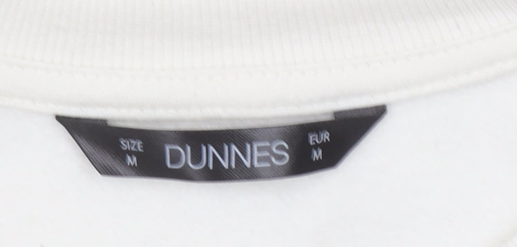 Dunnes Women Ivory Crew Neck Pullover Sweatshirt Size 12