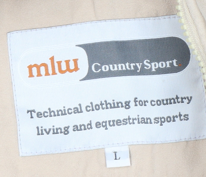 mlw CountrySport Women's Beige L Lined Winter Jacket with Faux Fur Trim