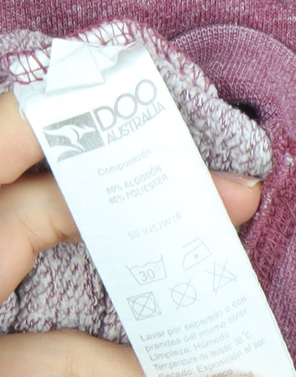 Doo Australia Men’s Pink XL Pullover Sweatshirt Crew Neck Fleece