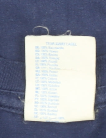 Port & Company Women's Blue Coca-Cola Graphic T-Shirt Size S